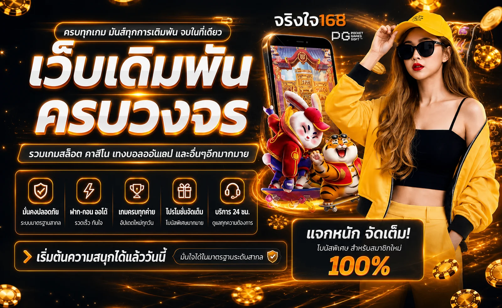 จริงใจ168 | ทางเข้า สมัคร หวย สล็อต และคาสิโนออนไลน์
